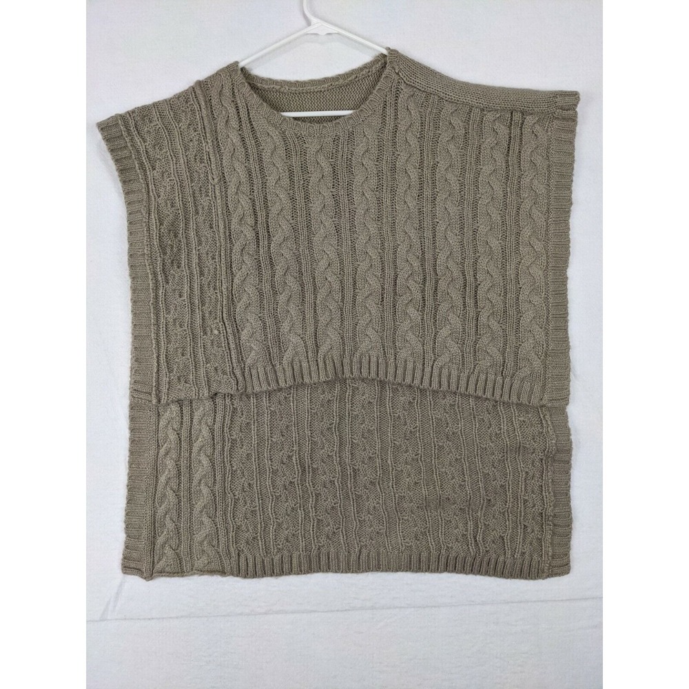 Ann Taylor Loft Sweater Vest Womens Sz XS Tan 100% Acrylic